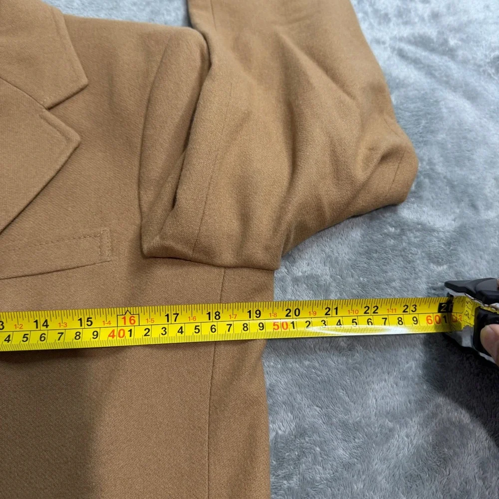 Vintage Derby of San Francisco 100% Pure Wool Blazer Camel Tan Sport Coat 38S